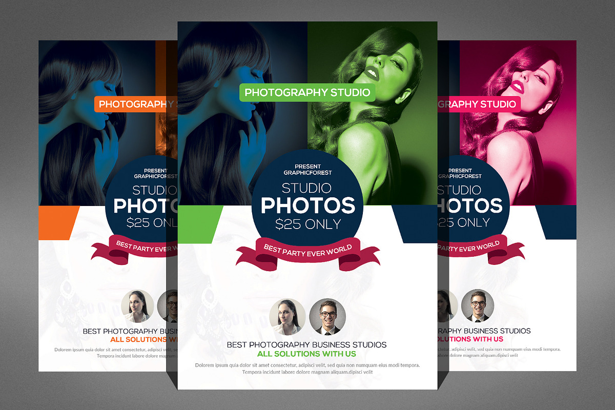 Photo Studio Flyer Template, a Flyer Template by Graphic Templates (Photo 1 of 4)