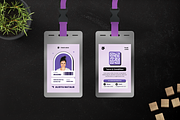 Modern Pleasant Plum ID Card, a Card Template by Annora Studio (Thumbnail 2 of 3)