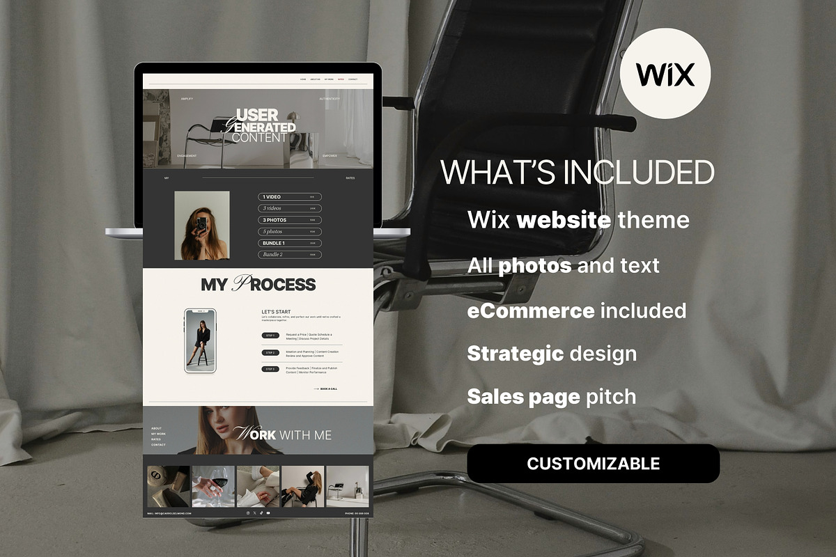 WIX Coaching UGC Website, a Wix Template by Studio Suvelle (Photo 3 of 13)