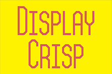 Display Crisp Font