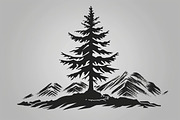 Majestic Mountain and Tree Vector Bu, a Graphic by Creativeshirt (Thumbnail 5 of 11)