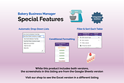 Bakery Business - Google Sheets, an App Template by Ardent Workshop (Thumbnail 9 of 9)
