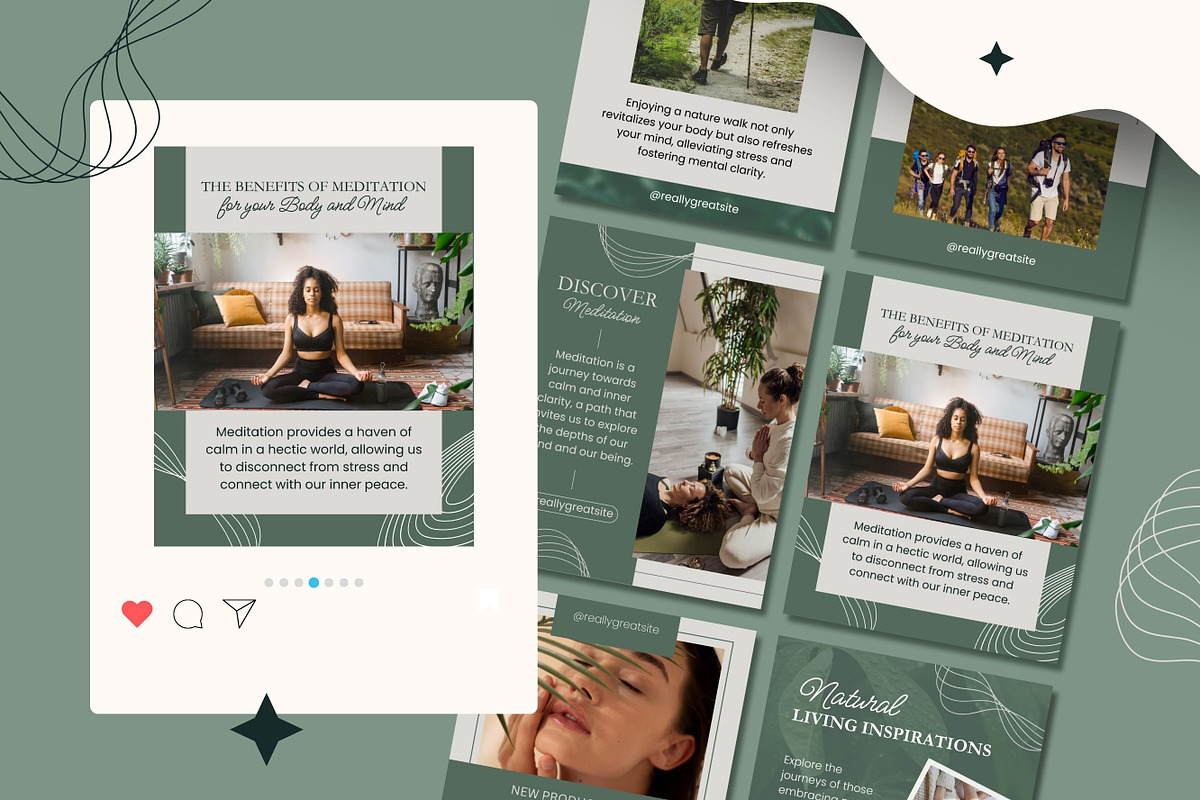50 Natural Posts Portrait Canva, a Templates & Theme by TemplateCastleStore (Photo 2 of 9)