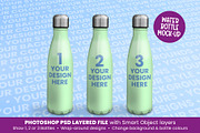 Water Bottle/Drinks Bottle Mock Up, a Product Mockup by Little Type Factory (Thumbnail 1 of 8)