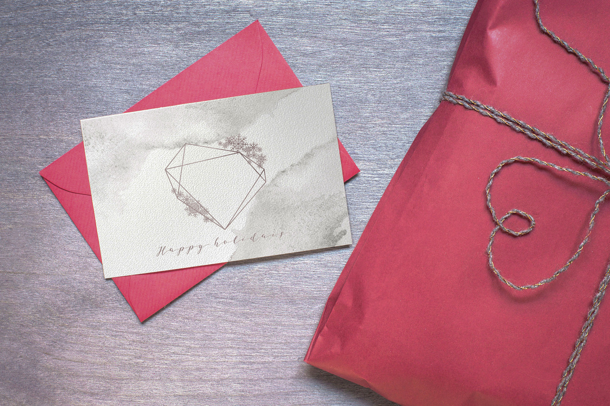 Snow and Rubies - Christmas Set, an Object Graphic by DigitalDream (Photo 9 of 10)