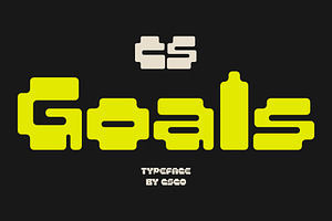 CS Goals – Pixel Font, a Sans Serif Font by Craft Supply Co.