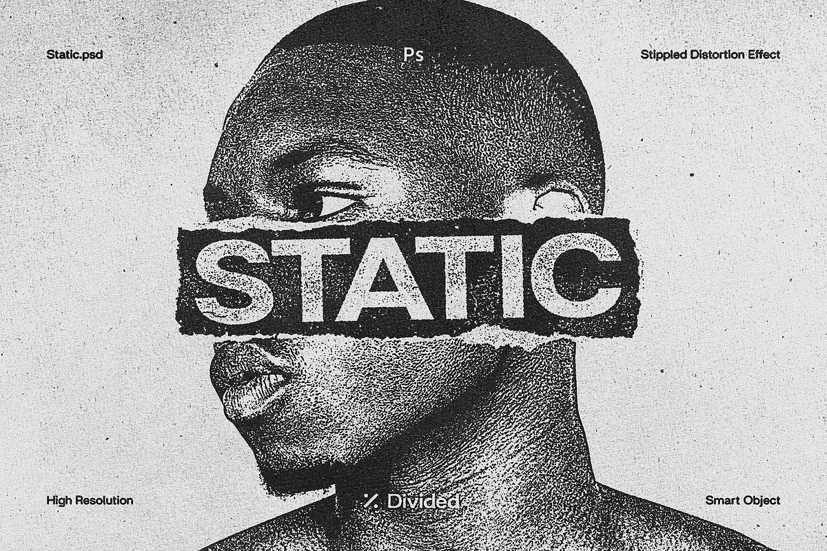 Static Distortion Effect, a Graphic by Divided.co (Photo 1 of 4)