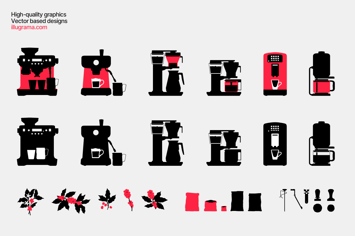 Coffee - Modern Graphics, a Food Illustration by illugrama (Photo 12 of 18)