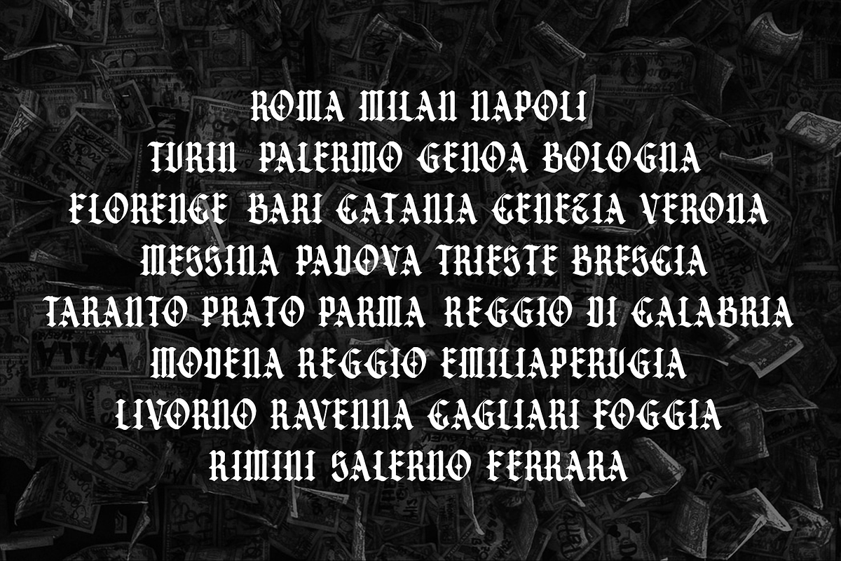 SICARIOS, a Blackletter Font by dansdesign (Photo 5 of 8)