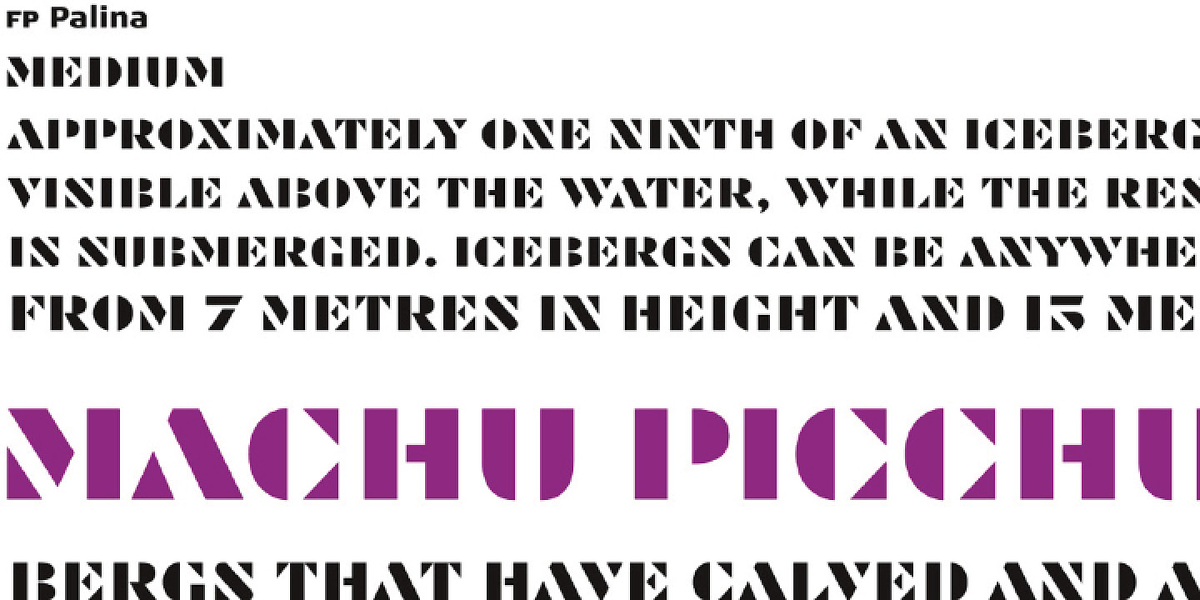 FP Palina, a Sans Serif Font by Fontpartners