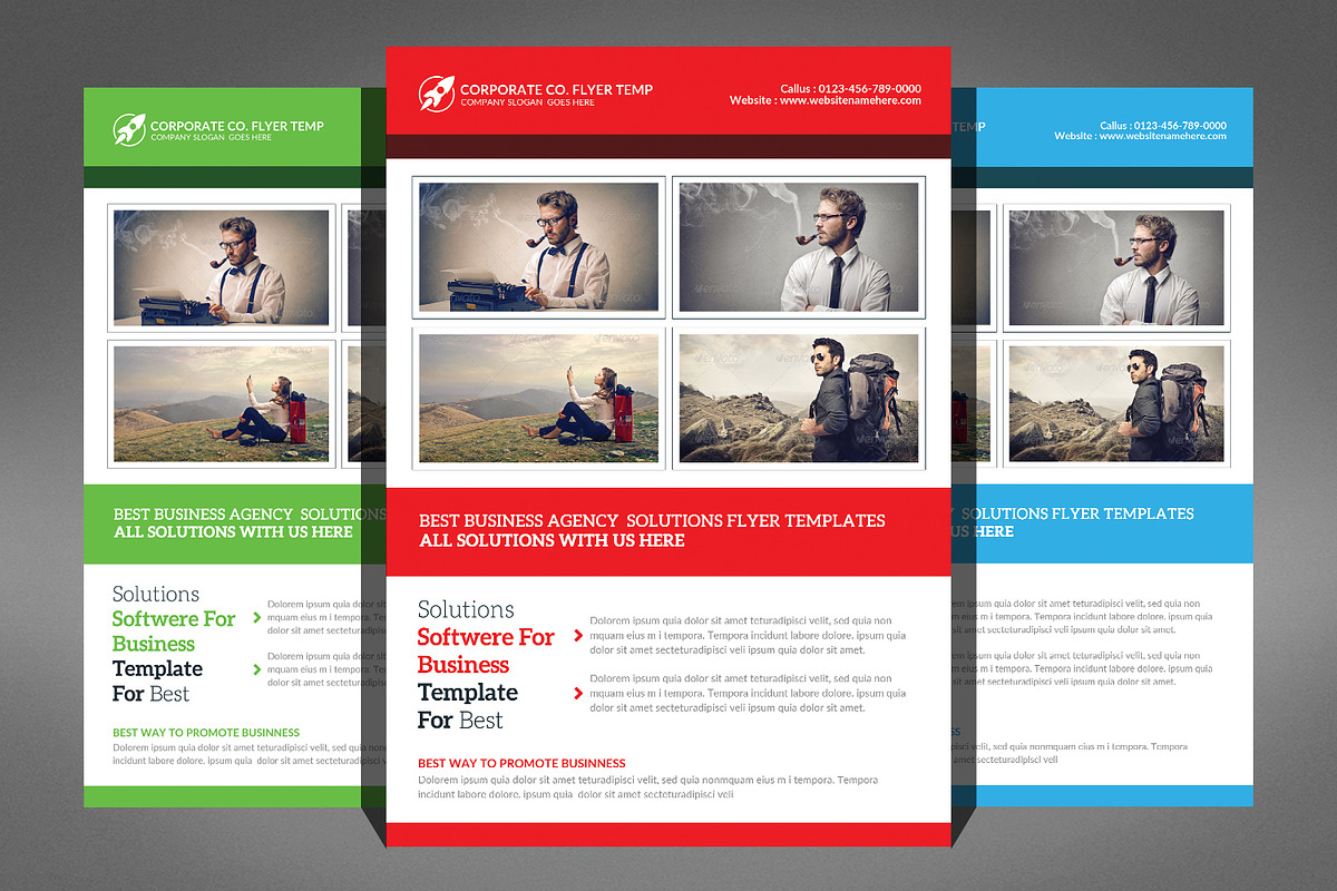 66 Corporates Flyers Bundle, a Flyer Template by Graphic Templates (Photo 32 of 67)