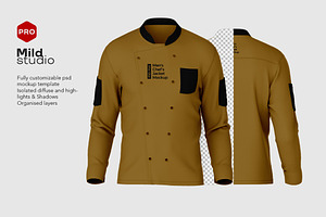 Men's Chef Jacket Mockup