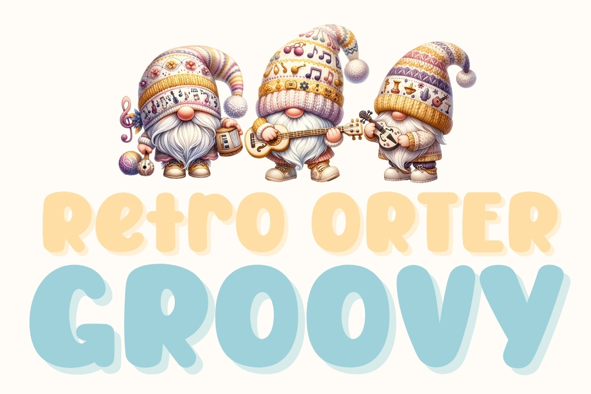 Retro ORTER GROOvy - Handwritting, a Handwritten Font by Charmingbear59.design (Photo 2 of 10)