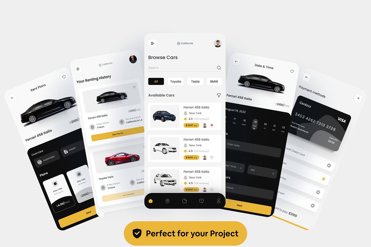 Car Rental Mobile App IOS kit, a Templates & Theme by devsnet (Photo 6 of 8)