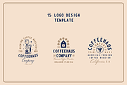 Coffeehaus 15 Badge/Logo Templates, a Branding & Logo Template by Refolve Design (Thumbnail 3 of 15)