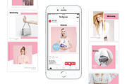 Begonia Instagram Template, a Social Media Template by dimindie (Thumbnail 2 of 7)