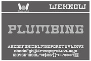 plumbing font, a Font by weknow (Thumbnail 1 of 5)