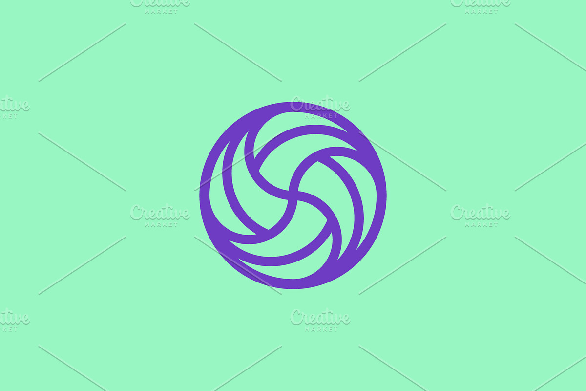 abstract swirl loop vortex logo, a Branding & Logo Template by Rasagama Studio