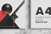 A4 Hardcover Book Mockup Back-Front, a Books & Magazine Mockup by Mockups by Carlos Viloria (Thumbnail 5 of 5)