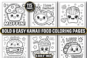 Bold and Easy Kawaii Food Coloring, a Food Illustration by Coco Bloom (Thumbnail 1 of 5)