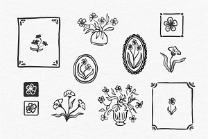 Floral Clipart, an Illustration by Jordyn Grace Design