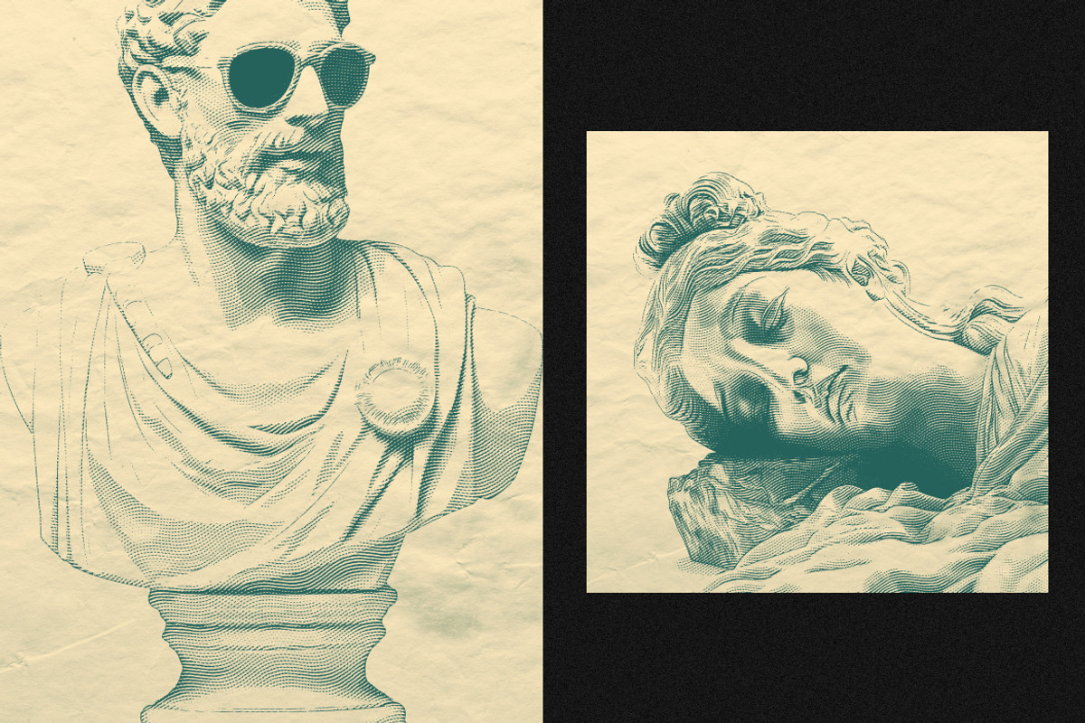 Engraved Square, Poster Photo Effect, a Layer Style Add-On by dokudokunomi (Photo 2 of 4)
