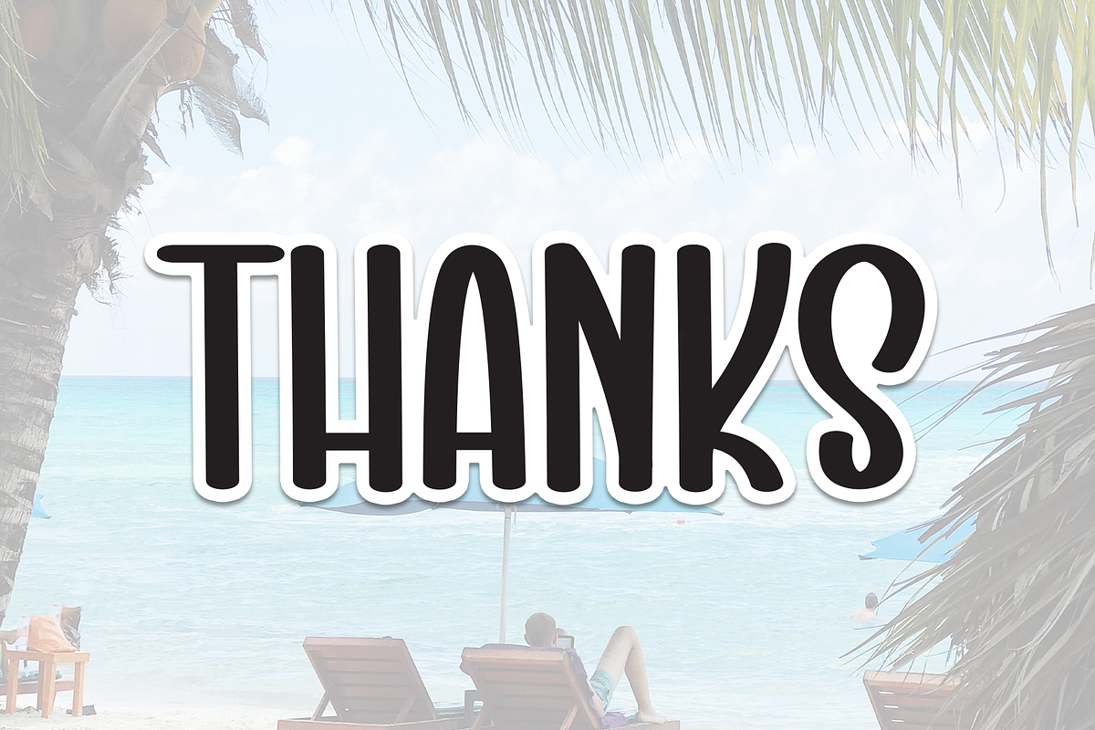 Happy Beach | Script Font, a Script Font by Scratchones (Photo 8 of 8)