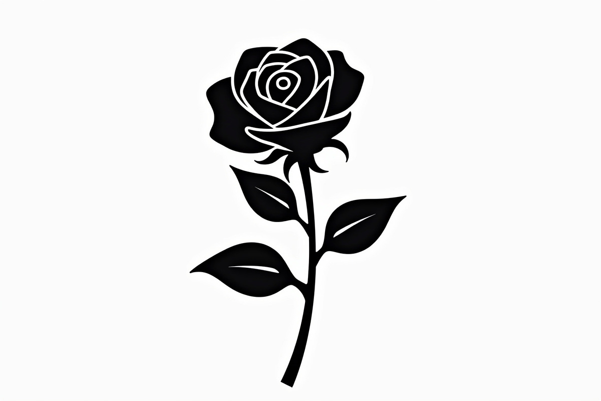 Rose Black Silhouette Decorative, an Illustration by Amazin_art (Photo 17 of 31)