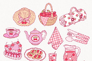 Coquette Cherries Clipart Bundle, a Seasonal Illustration by TitaLivingArt (Thumbnail 4 of 10)