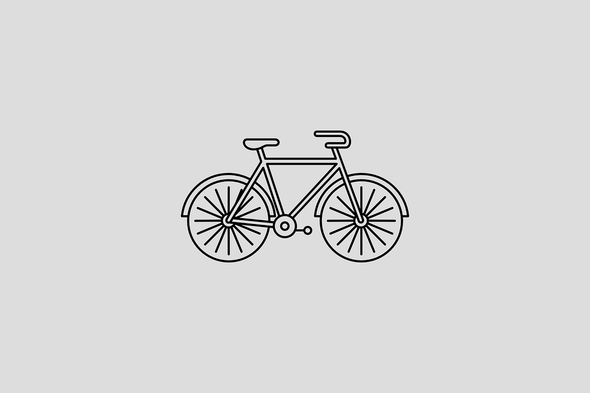 Bicycle, an Outline Icon by Jordy