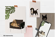 dogs and cats, favorite pets, an Animal Illustration by Yana_mide (Thumbnail 2 of 7)