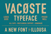VACOSTE | Modern Vintage Font, a Sans Serif Font by Illousa (Thumbnail 1 of 10)