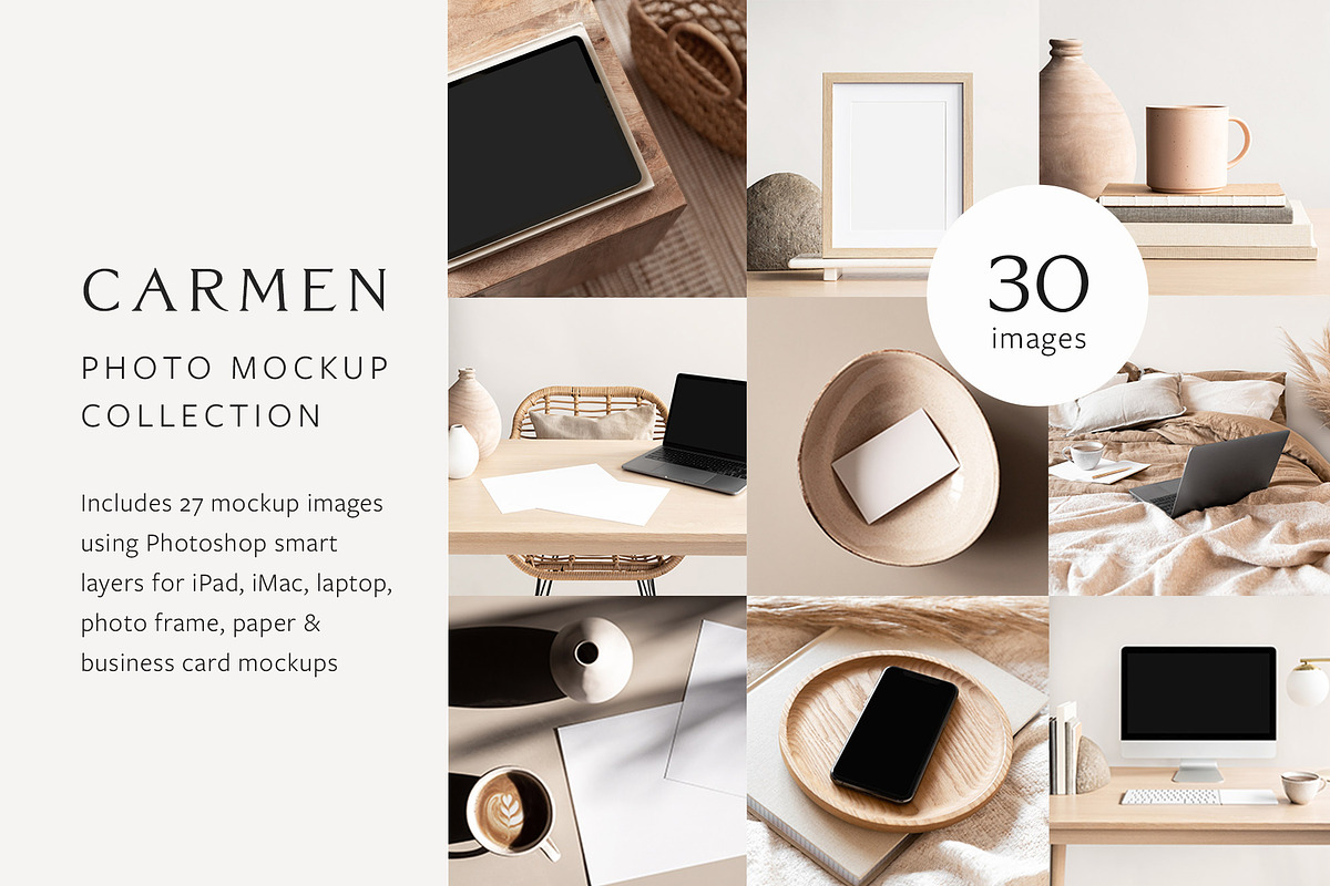 Carmen Photo Mockup Bundle, a Mac Mockup by Moyo Studio (Photo 1 of 15)