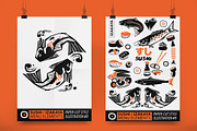 Papercut Style Sushi Elements, a Food Illustration by Astro Circo (Thumbnail 5 of 9)