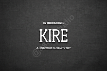 Kire – A Refined Modern Serif for Lu
