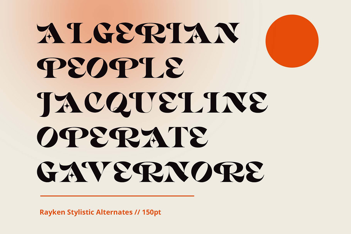 Rayken - Stylish Serif Font, a Serif Font by Craft Supply Co. (Photo 5 of 12)
