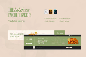 Favorite Bakery - YouTube Banner, a Social Media Template by VUNIRA