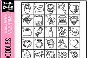 Valentine's Day Doodle Font, a Handwritten Font by Zip-A-Dee-Doo-Dah Designs (Thumbnail 2 of 2)