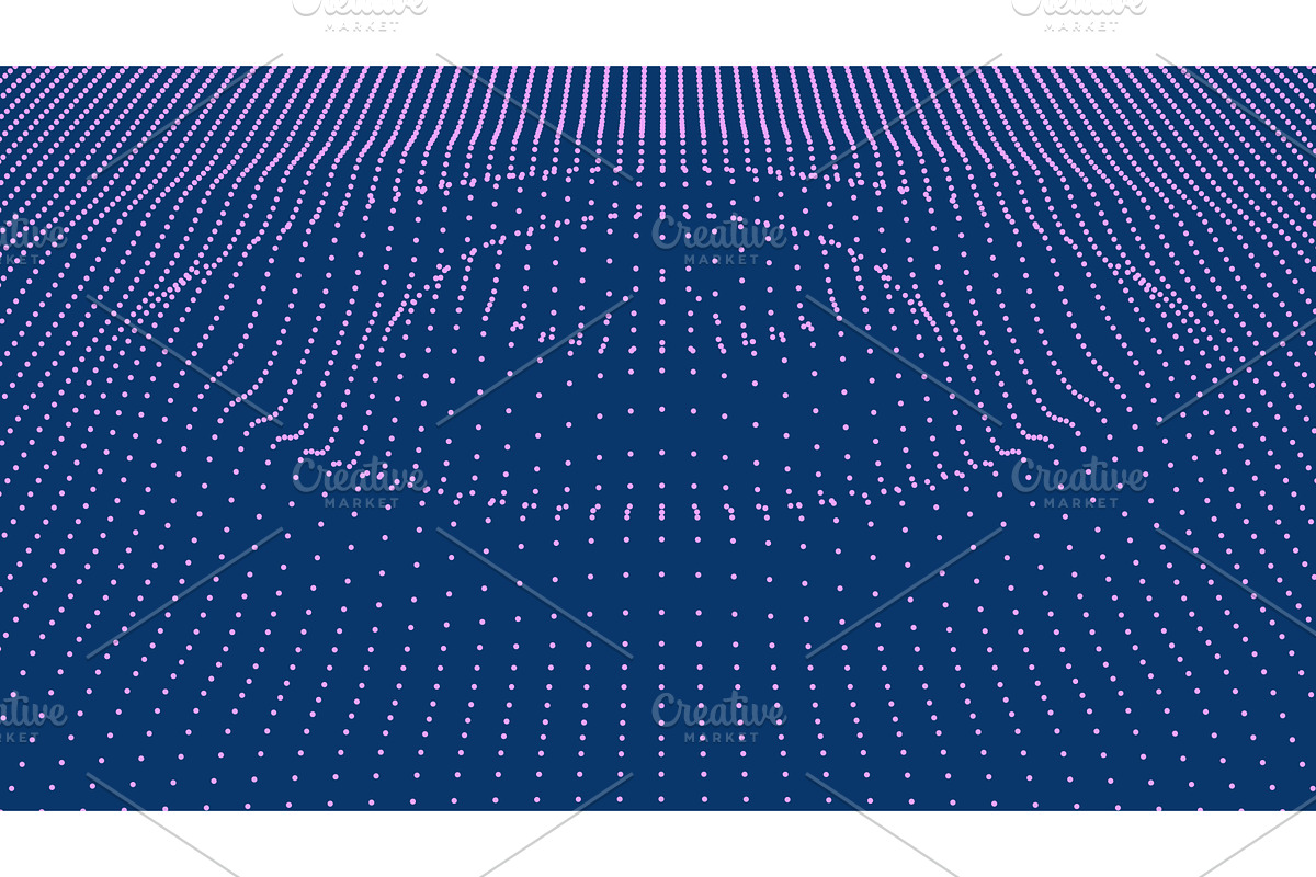 3d pulse futuristic sound wave, a Decorative Illustration by Buch&Bee