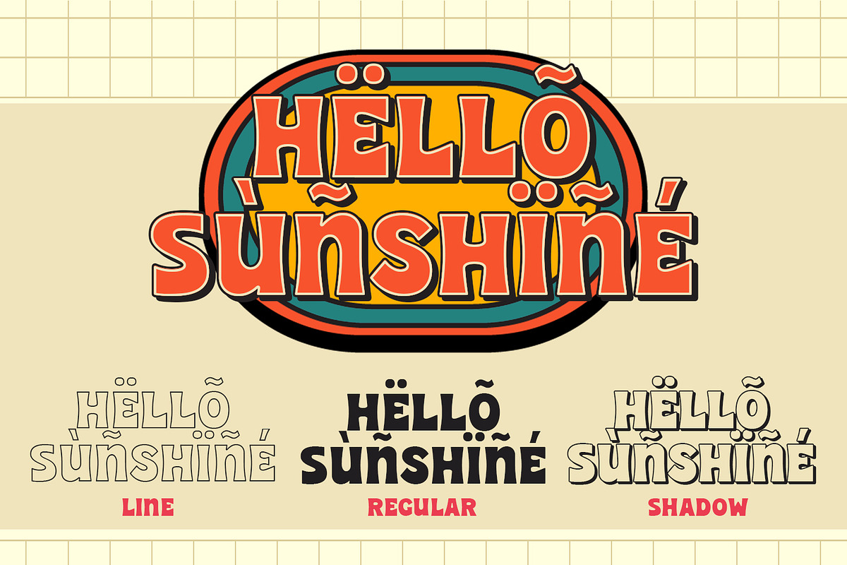 90’s Scooter – Retro Display Font, a Sans Serif Font by Almarkhatype (Photo 2 of 11)