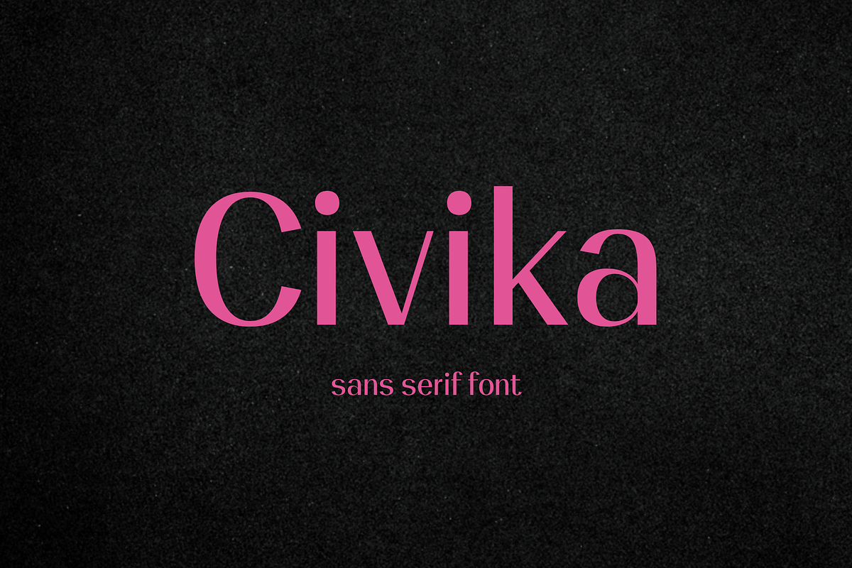 Civika, a Sans Serif Font by BiancaXavier (Photo 1 of 9)