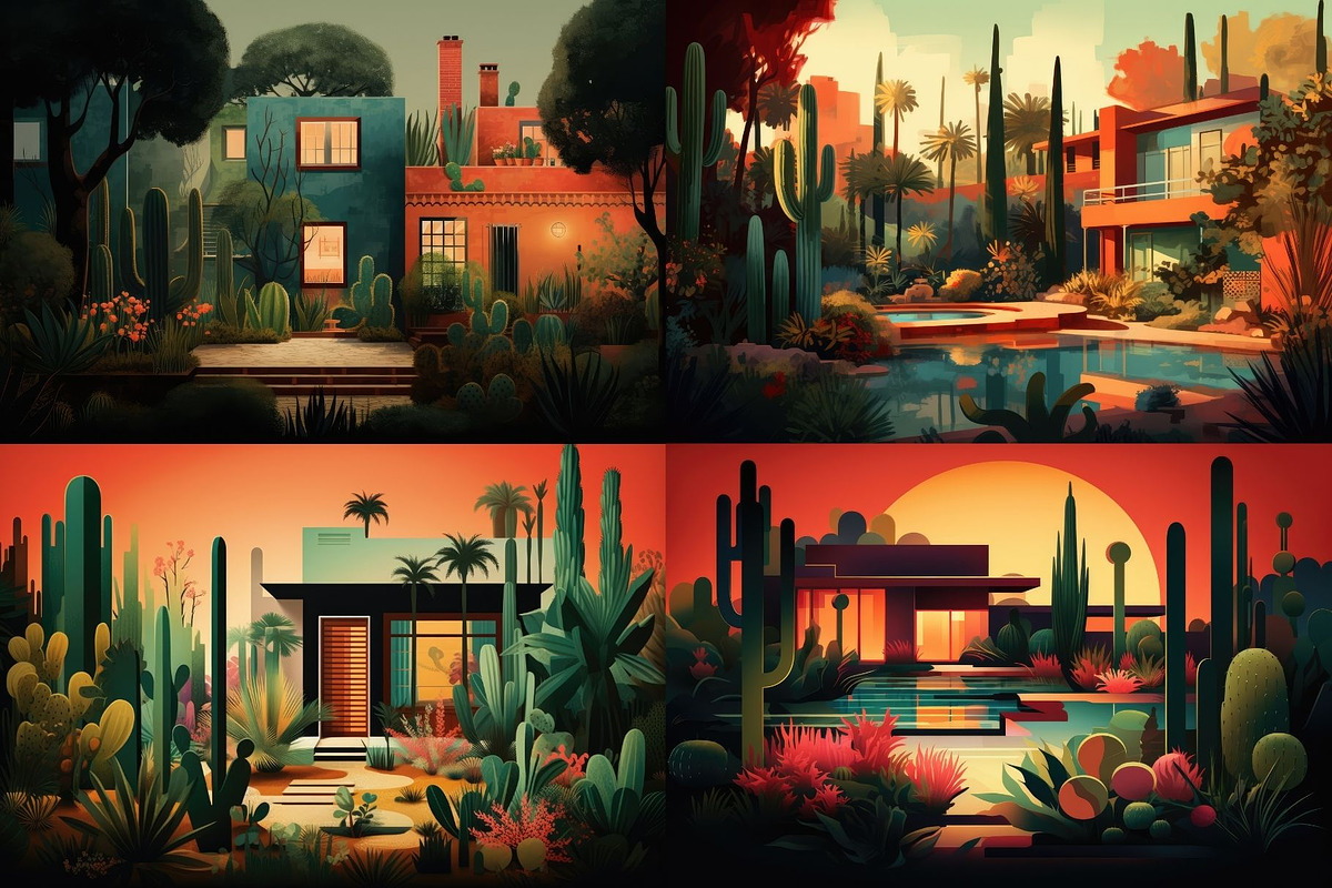 16 Desert Home Illustrations, a Decorative Illustration by HipFonts (Photo 4 of 5)
