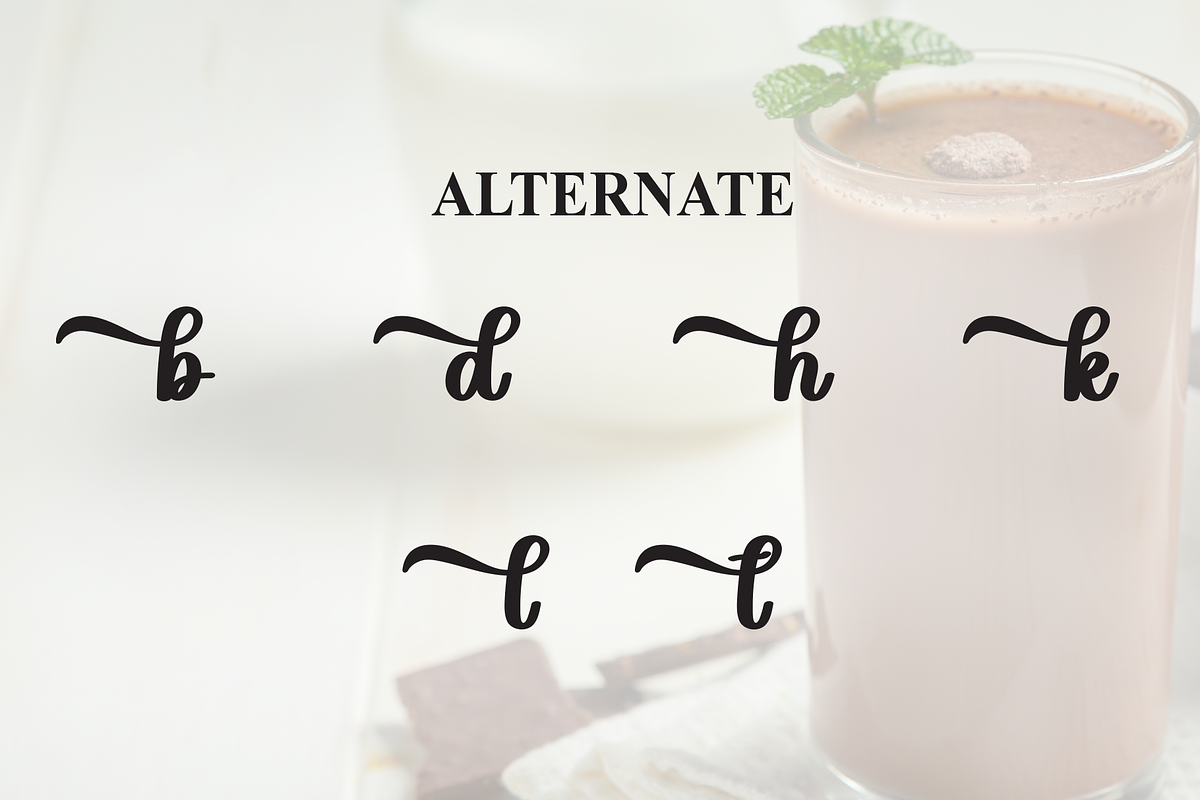 Chocolate Tumbler | Script Font, a Handwritten Font by Scratchones (Photo 8 of 9)