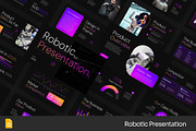 Dark Robotic Universe GSlides PPoint, a Presentation Template by Fit-tee (Thumbnail 1 of 2)