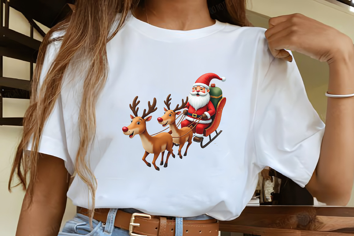 Santa Claus and Reindeer Png, an Illustration by CrexoraLab (Photo 4 of 5)