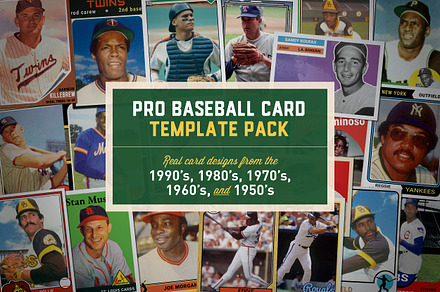 Pro Baseball Card Templates, a Card Template by Chris Weibring