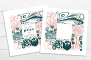 Paleo Diet Vector Collection, a Food Illustration by Lubov Illustrations Shop (Thumbnail 5 of 7)