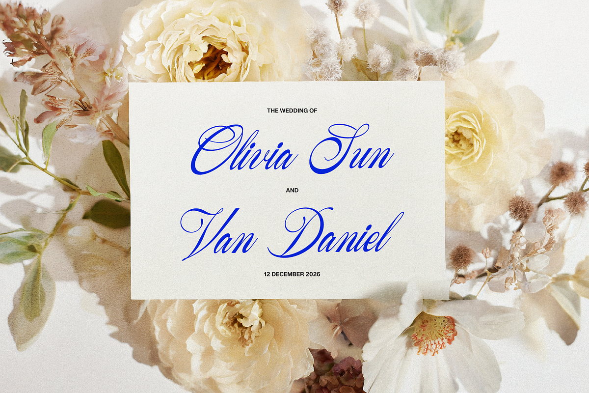 Yureika Glasious Classic Script, a Script Font by gracetype_studio (Photo 5 of 11)