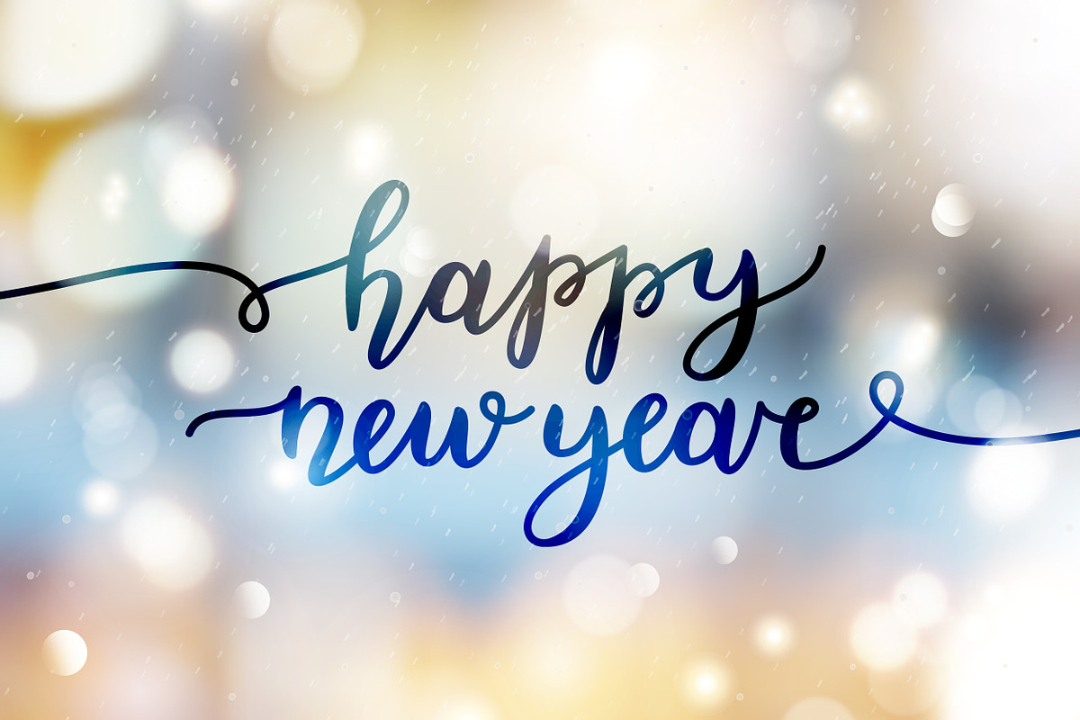 Happy New Year, 6 greeting cards, a Card Template by redcollegiya design (Photo 2 of 6)