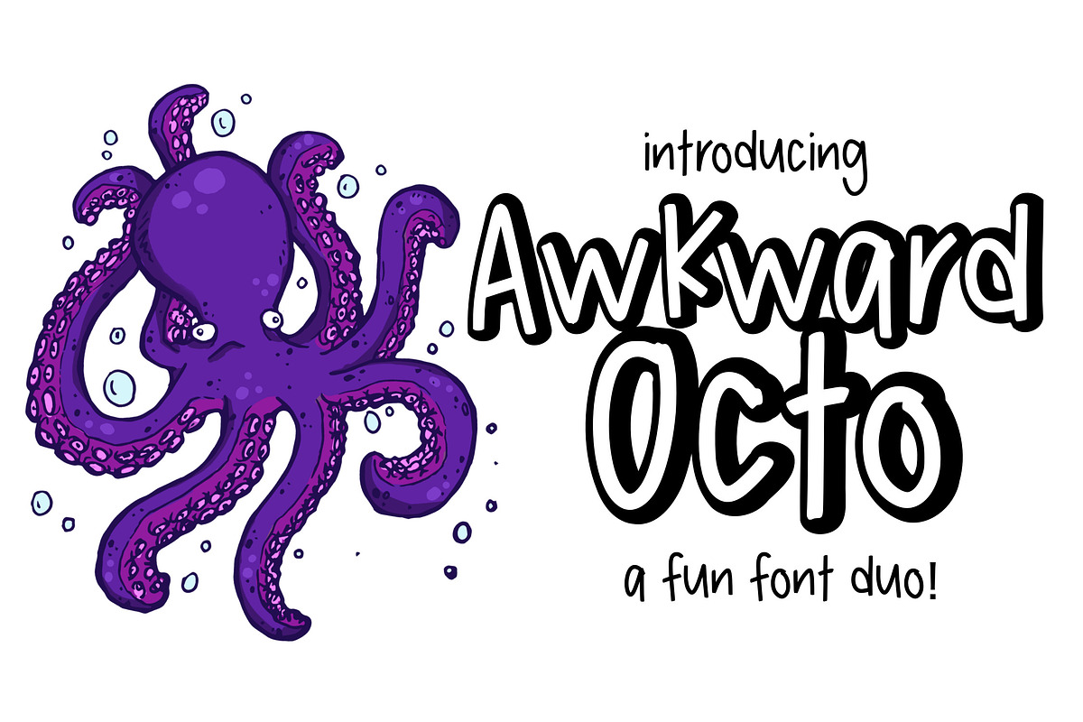 Awkward Octo Font Duo